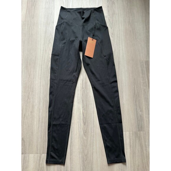 Girlfriend Collective Black Compressive Pocket‎ Leggings size Small - Picture 1 of 3